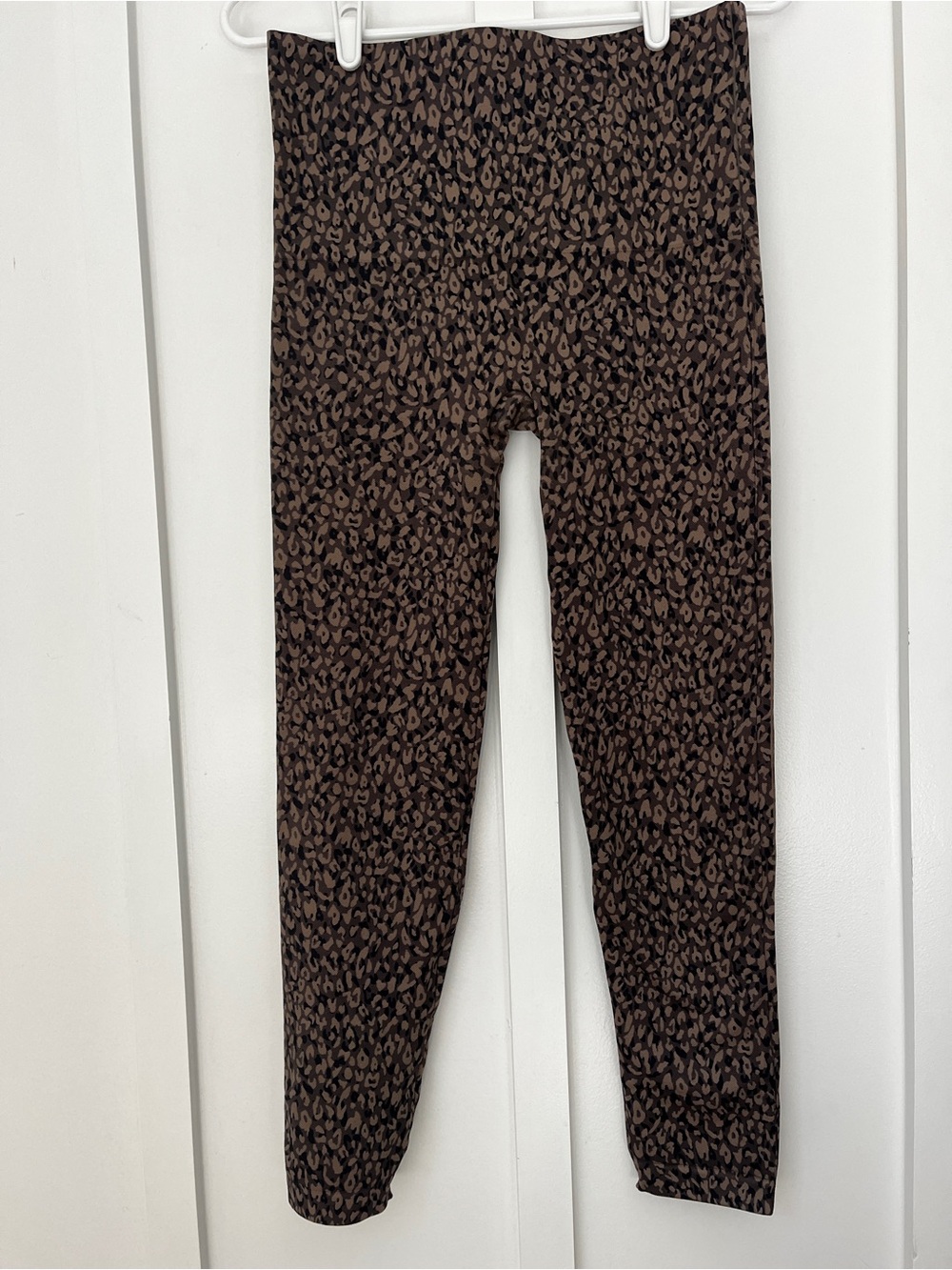 Spanx Leopard Print Stretch Leggings